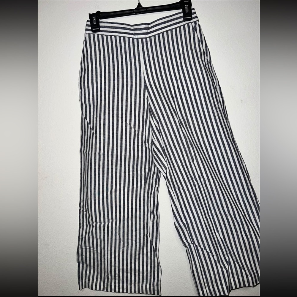 POPSUGAR Wide Leg Striped Pants